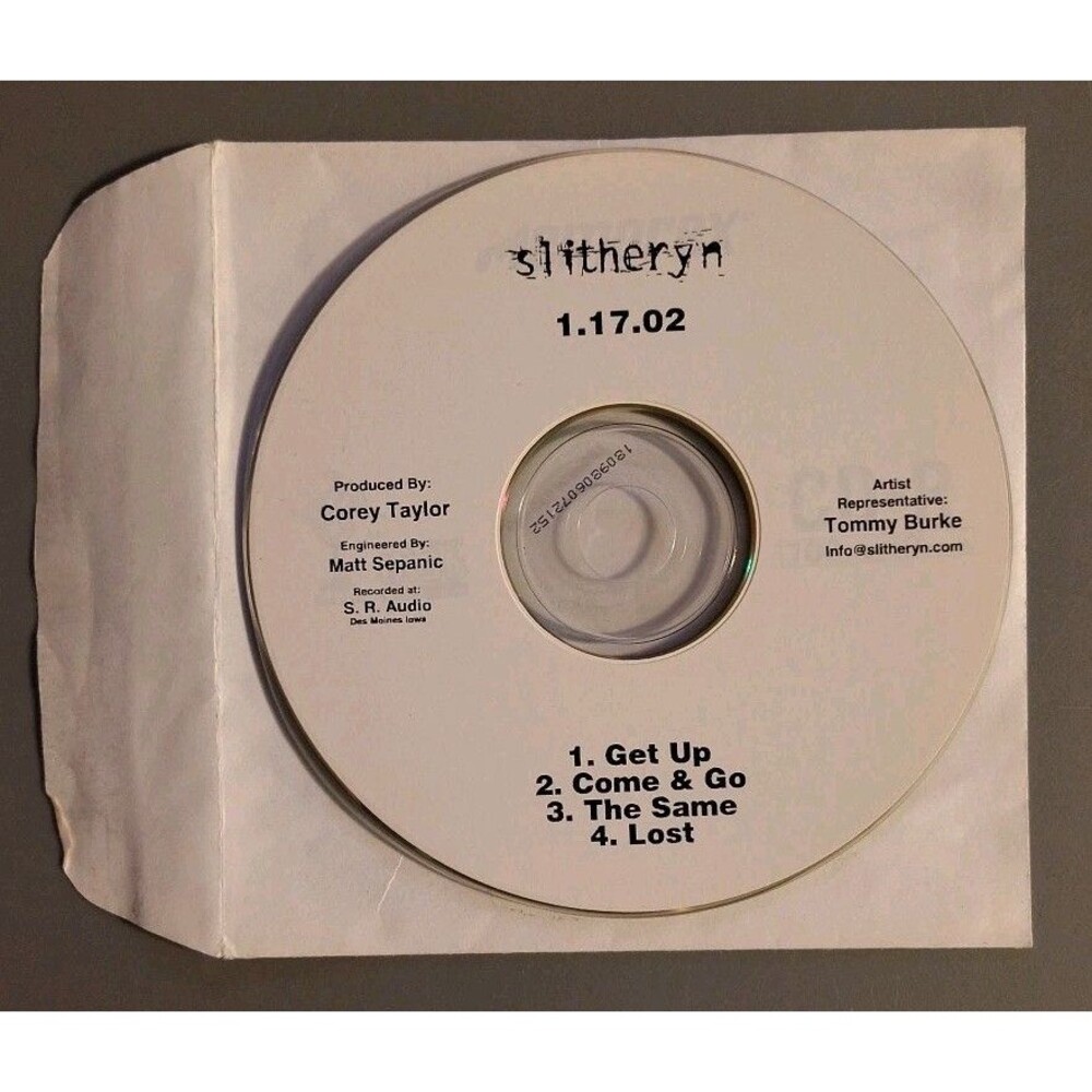 SLITHERYN Demo CD 2002 Rare Promo COREY TAYLOR Produced Slipknot Stone Sour OOP